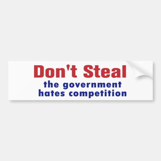 Steal Bumpersticker niet (Voorkant)