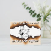 Steal een ander stuk Snoep Halloween Warning Feestdagenkaart (Staand voorkant)