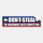Steal Government Competition Bumpersticker niet (Voorkant)
