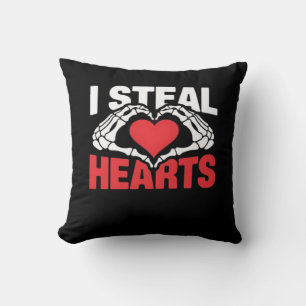 Steal Hearts Valentijnsdag Funny Skeleton Hand CL Kussen