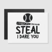 Steal I Dare you - Funny Baseball SoftballLover (Voorkant / Achterkant)