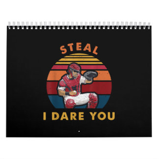 Steal I dare you grappny Baseball Catcher Player Kalender