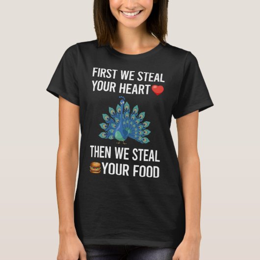 Steal je hart Peacock 86 T-shirt (Voorkant)