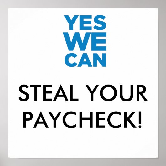 Steal je Paycheck Poster (Voorkant)