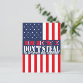 Steal niet briefkaart (Staand voorkant)