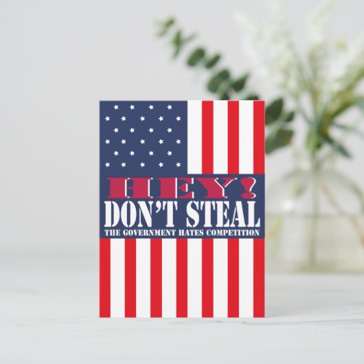 Steal niet briefkaart (Staand voorkant)