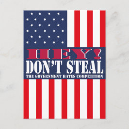 Steal niet briefkaart