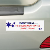 Steal niet. bumpersticker (Op auto)