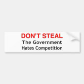 Steal niet bumpersticker (Voorkant)