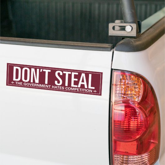 Steal niet bumpersticker (Op Truck)
