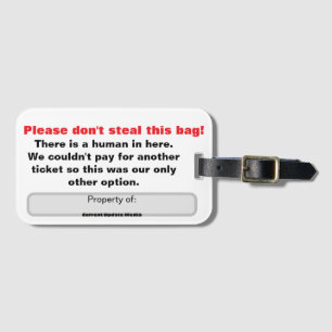 'Steal This' Bag Label Bagagelabel