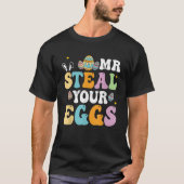 Steal Your Eggs Easter Boys Toddlers Funny Spri T-shirt (Voorkant)