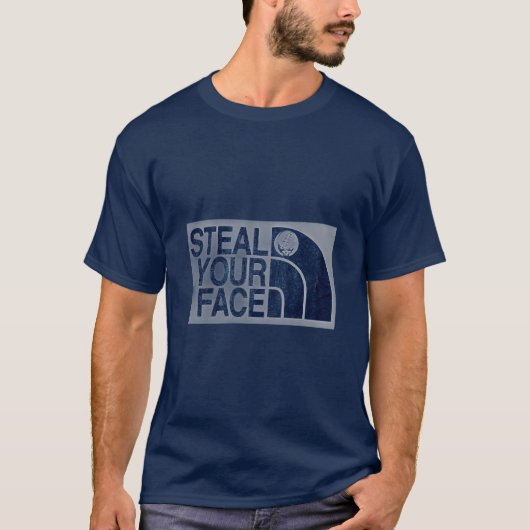 Steal Your Face Navy T-Shirt (Voorkant)