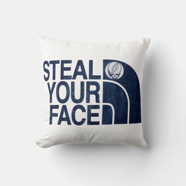 Steal Your Face Throw Pillow Kussen (Voorkant)