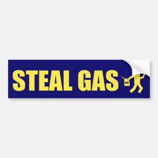 STEALGAS BUMPERSTICKER (Voorkant)