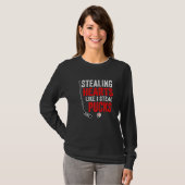 Stealing Heart Like I Steal Pucks Valentines Day H T-shirt (Voorkant volledig)