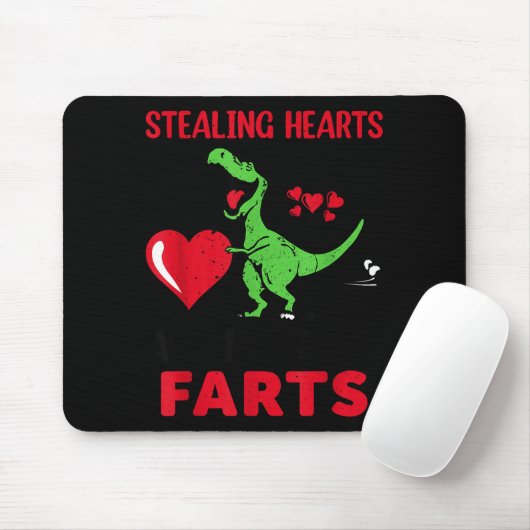 Stealing Hearts And Blasting Farts T Rex Cute Todd Muismat (Met muis)