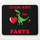 Stealing Hearts And Blasting Farts T Rex Cute Todd Muismat (Voorkant)