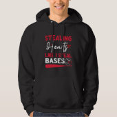Stealing Hearts Bases Baseball Player Hoodie (Voorkant)