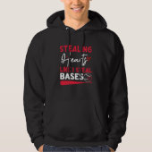 Stealing Hearts Bases Baseball Player Hoodie (Voorkant)