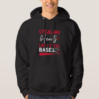 Stealing Hearts Bases Baseball Player Hoodie