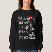 Stealing Hearts Bases Softball Baseball Trui (Voorkant)