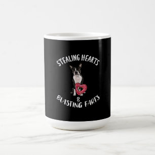 Stealing Hearts blaast naar Boston Terrier Koffiemok