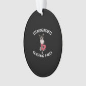 Stealing Hearts blaast naar Boston Terrier Ornament (voorkant)