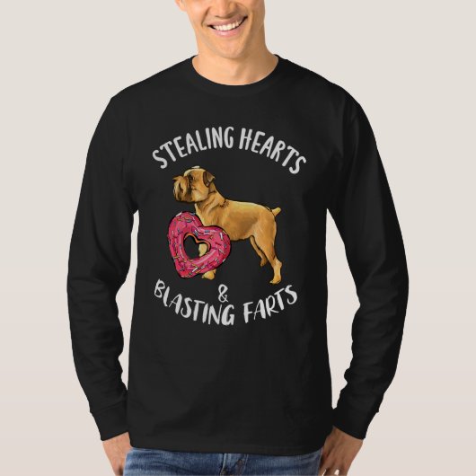 Stealing Hearts Blasting Farts Brussel Griffon Va T-shirt (Voorkant)