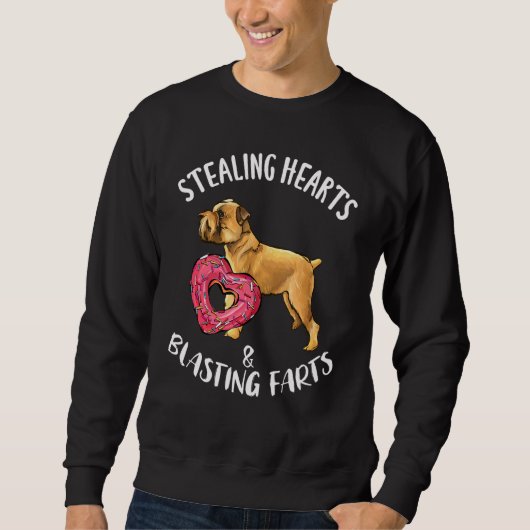 Stealing Hearts Blasting Farts Brussel Griffon Va Trui (Voorkant)