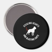 Stealing Hearts en blaast Boston Terrier Magneet (Voorkant / Achterkant)