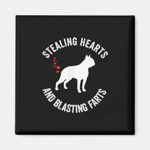 Stealing Hearts en blaast Boston Terrier Magneet