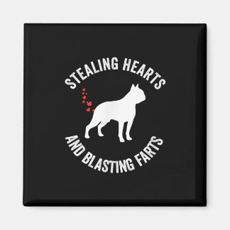 Stealing Hearts en blaast Boston Terrier Magneet