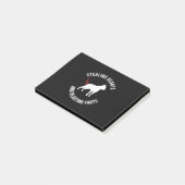 Stealing Hearts en blaast Boston Terrier Post-it® Notes (Schuin)