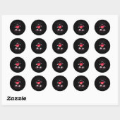 Stealing Hearts Like I Steal Pucks Funny Valentine Ronde Sticker (Vel)
