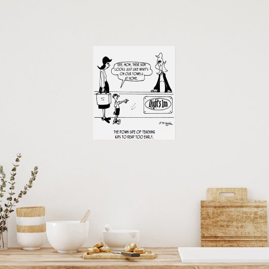 Stealing Hotel Towels Poster (Keuken)