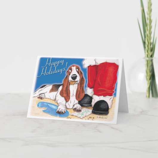 Stealing Santa's koekjes. Feestdagen Kaart (Voorkant)