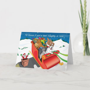 StealingSantasSleighCARD_ ZoeRanucci Feestdagen Kaart