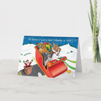 StealingSantasSleighCARD_ ZoeRanucci Feestdagen Kaart