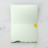 Stealth Alligator Gevouwen Wenskaart Kaart (Binnen)