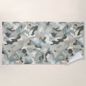 stealth blue camo wave strandlaken (Voorkant)