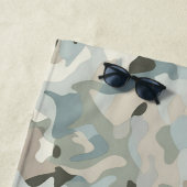 stealth blue camo wave strandlaken (In situ)
