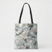 stealth blue camo wave tote bag (Voorkant)