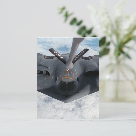 Stealth Bomber Briefkaart (Staand voorkant)