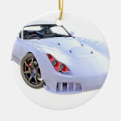 Stealth Car in White Keramisch Ornament (Voorkant)
