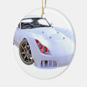 Stealth Car in White Keramisch Ornament (Links)