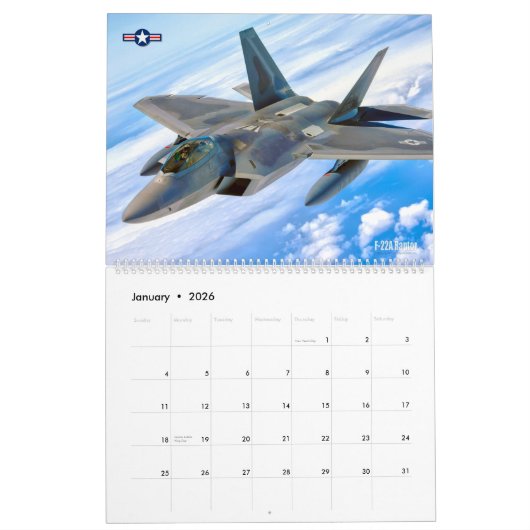 STEALTH FIGHTER - F-22A Raptor Kalender (Jan 2026)