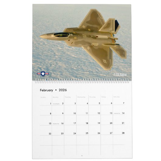 STEALTH FIGHTER - F-22A Raptor Kalender (Feb 2026)