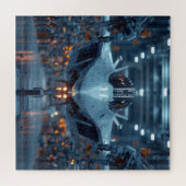 Stealth Jet in Robotic Hangar - Sci-Fi Puzzel Legpuzzel (Horizontaal)