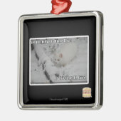 Stealth Kat 1 Metalen Ornament (Links)